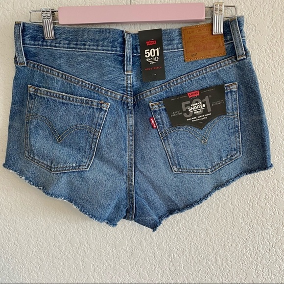 Levi’s 501 Micro Denim Shorts Booty Shorts - Picture 5 of 7